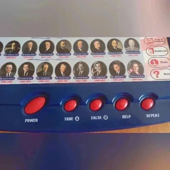 Vintage 2001 K&B Learning Interactive toy US  Presidents Tested and Works - Picture 5 of 5